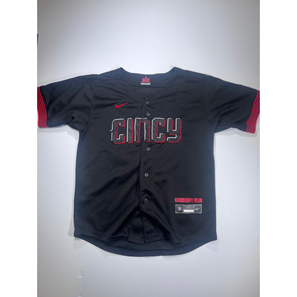 Nike Cincinnati Reds Jersey Mens S Black Elly De La Cruz 44 City Connect Cincy